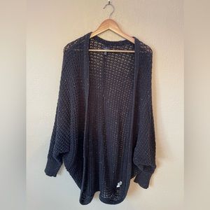 Oversized black cardigan AE